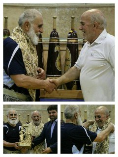رییس سابق مجلس نماد پهلوانی گرفت 